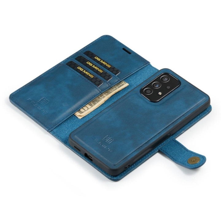 Mobile wallet DG-Ming 2i1 Samsung Galaxy A53 5G - Blue