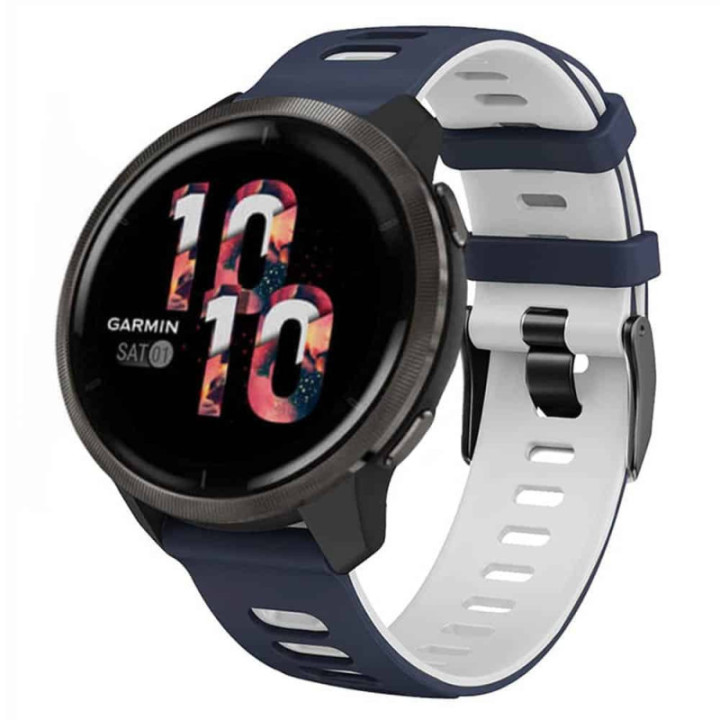 Twin Sport Armbånd OnePlus Watch 46mm - Blå/hvid