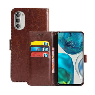 Mobile wallet 3-card Motorola Moto G52 - Brown