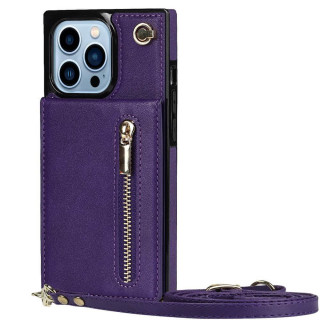 Zipper Halskette hülle Apple iPhone 13 Pro - Violett