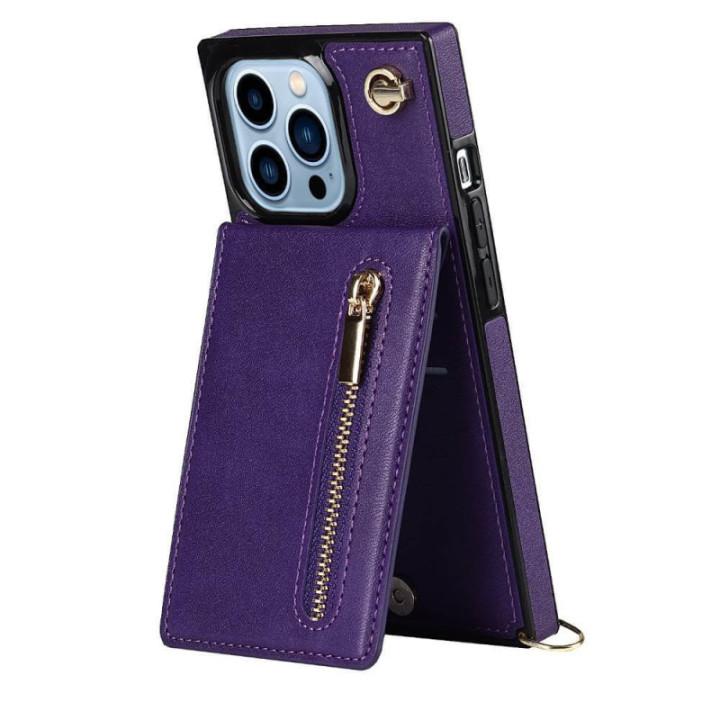 Zipper Halskette hülle Apple iPhone 13 Pro - Violett