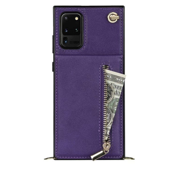 Zipper necklace case Samsung Galaxy S20 Ultra - Purple