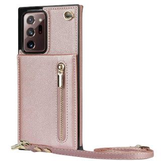Zipper halskæde etui Samsung Galaxy Note 20 Ultra - Rose