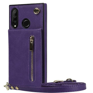 Zipper necklace case Huawei P30 Lite - Purple