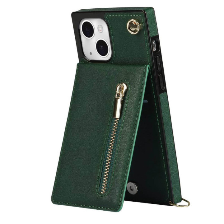 Zipper necklace case Apple iPhone 14 Max - Green