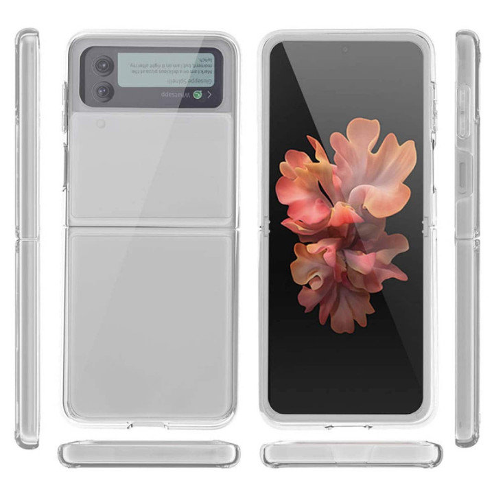 TPU+PC kotelo läpinäkyvä Samsung Galaxy Z Flip 3