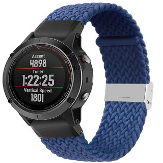 Braided Elastic Bracelet Garmin Fenix 5X - blue