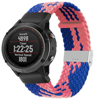Geflochtenes Elastisches Armband Garmin Fenix 5X - bluepowder