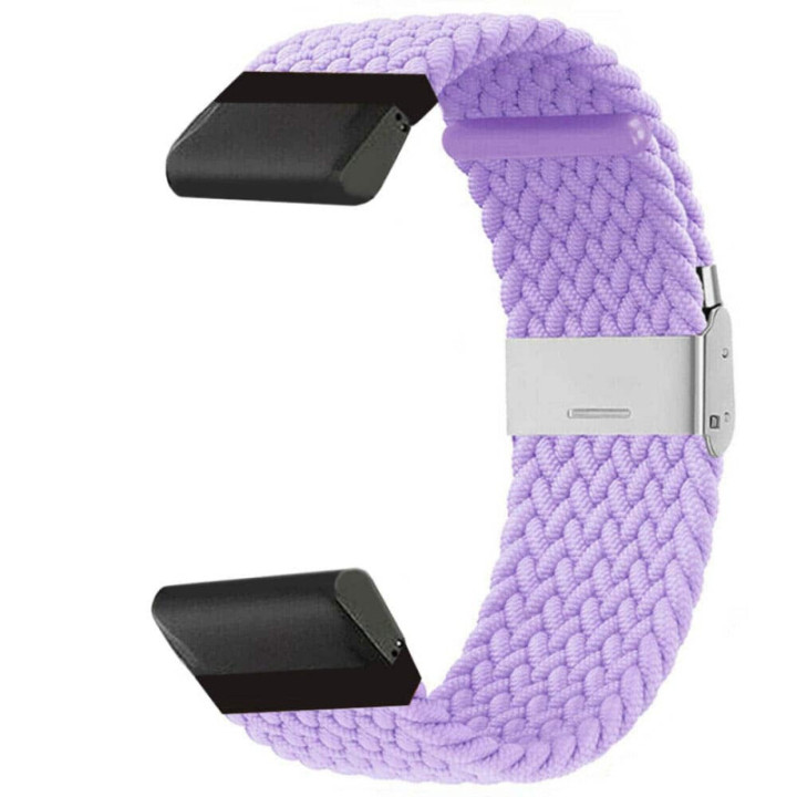 Punottu elastinen rannekoru Garmin Fenix 5 - lightpurple