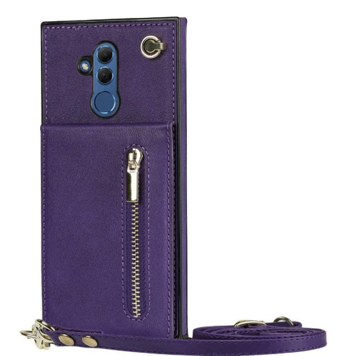 Zipper kaulakorukotelo Huawei Mate 20 Lite - Violetti