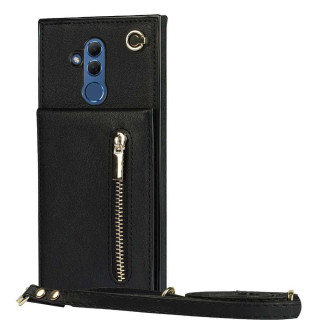 Zipper kaulakorukotelo Huawei Mate 20 Lite - Musta