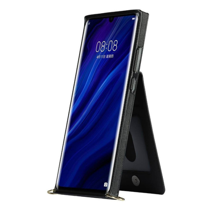 Zipper necklace case Huawei Mate 20 - Black