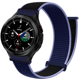 Nylon Armband No-Gap Samsung Galaxy Watch 4 Classic (42mm) - Midnight Blue