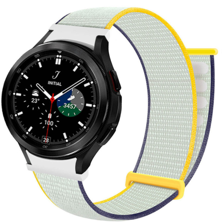 Nylon Armband No-Gap Samsung Galaxy Watch 4 Classic (42mm) - Sea Salt