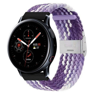 Flätat Elastiskt Armband Samsung Galaxy Watch Active 2 (44mm) - Gradient purple