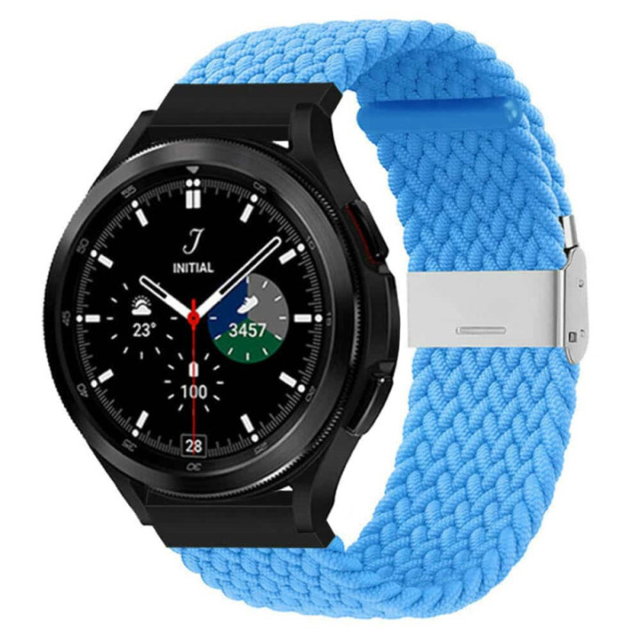 Geflochtenes Elastisches Armband Samsung Galaxy Watch 4 Classic (46mm) - skyblue
