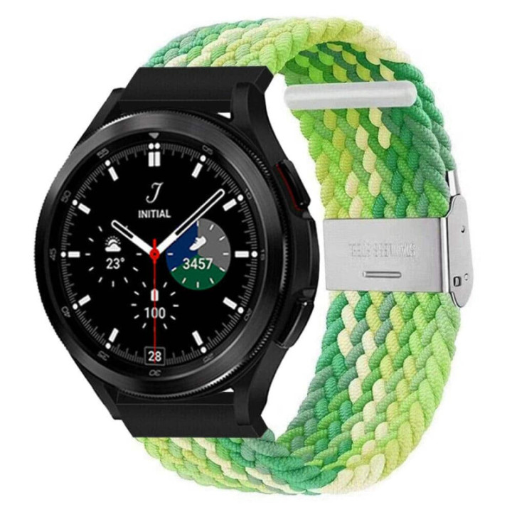 Punottu elastinen rannekoru Samsung Galaxy Watch 4 Classic (46mm) - gradientgreen