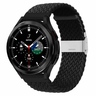 Flettet elastisk armbånd Samsung Galaxy Watch 4 Classic (46mm) - svart