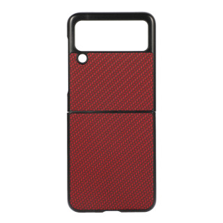 Carbon fiber case Samsung Galaxy Z Flip 4 - Red