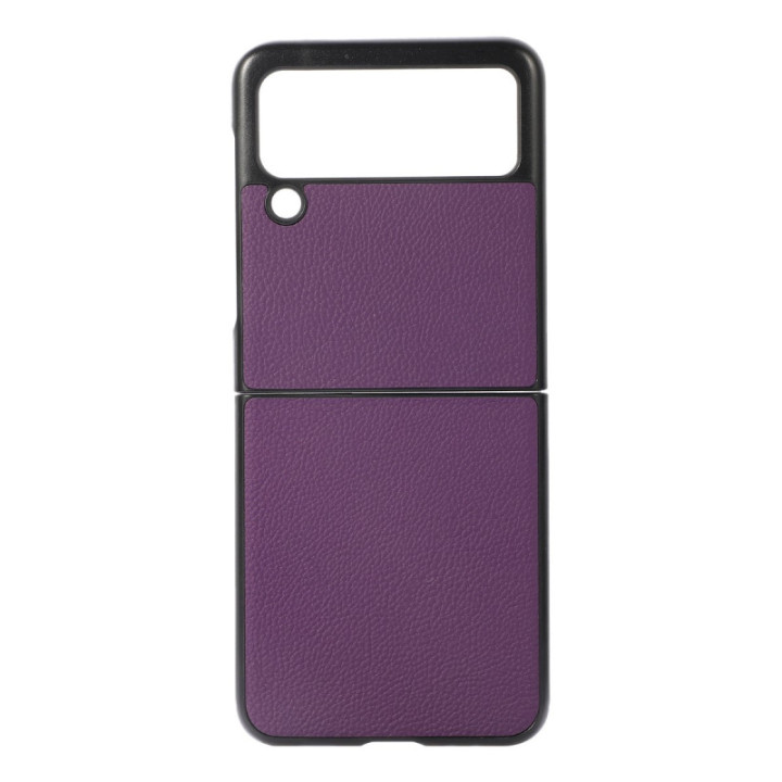 Nahka kuori Samsung Galaxy Z Flip 4 - Violetti